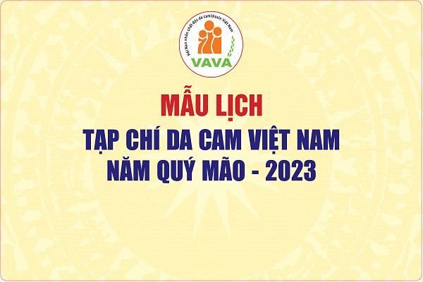 Mẫu lịch Tạp chí Da cam Việt Nam, Tết Quỹ Mão - 2023